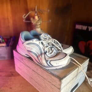 Women’s Blue and White Athletic Shoes